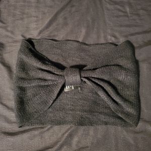Black Knitted Headwrap Headband